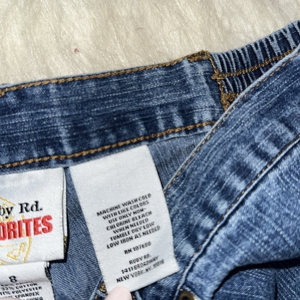 Ruby Rd. Blue cropped Jeans size 8 - Picture 5 of 7